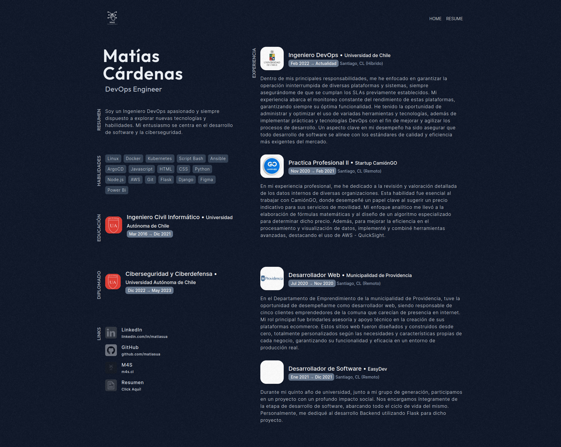 Proyecto Resumen Profesional